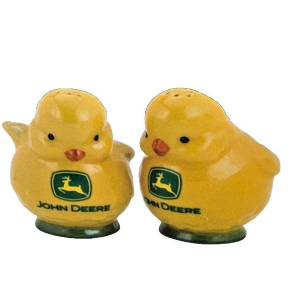 John Deere Yellow Chicks Salt & Pepper Set New Tractor Collection